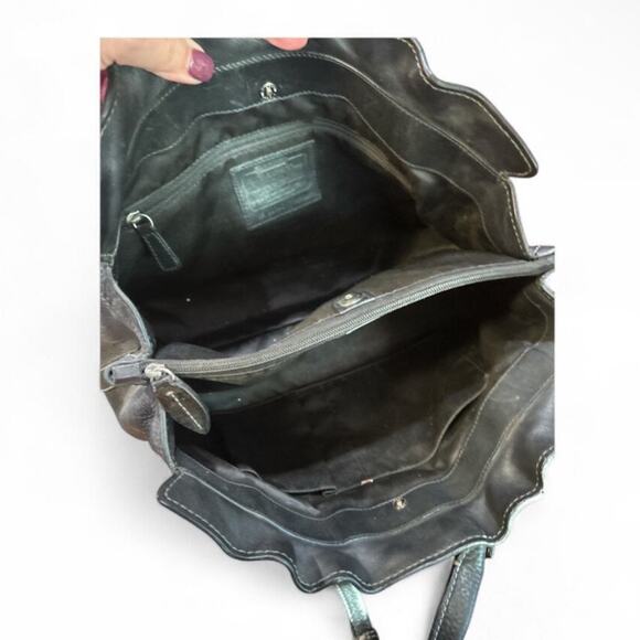 Coach black leather Penelope large shopper purse - Picture 7 of 8